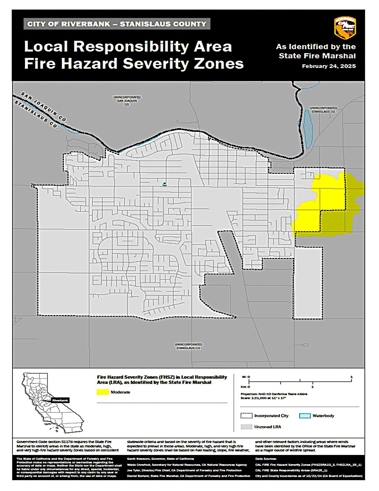 City of Riverbank-FHSZ- LRA- Map